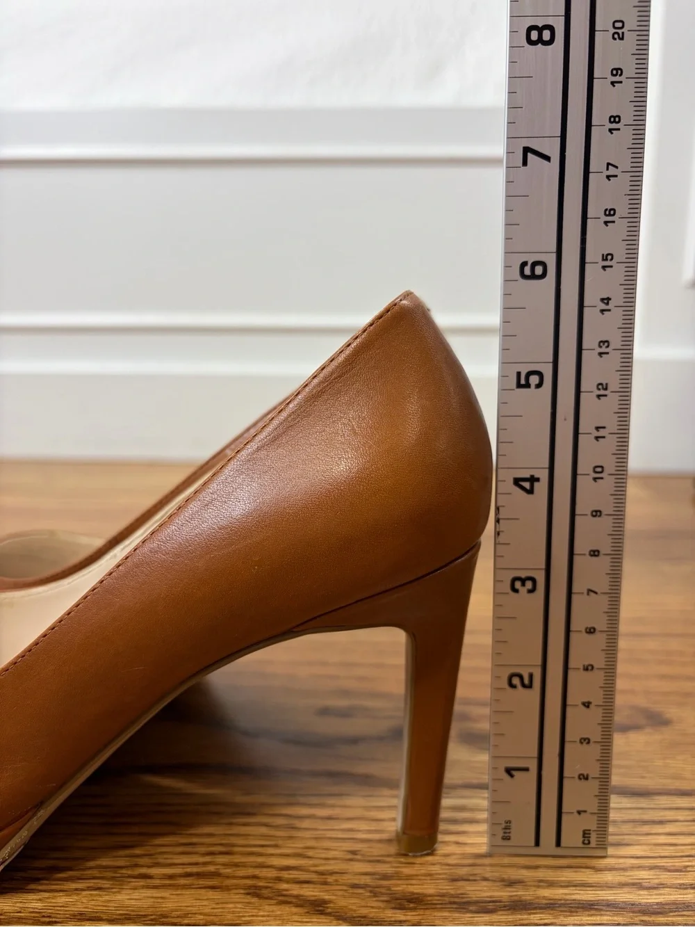 Cole Haan Tan Leather Pointed-Toe Pumps (7)